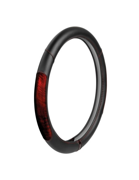 Coprivolante camion in similpelle con inserti perlato rosso taglia XL 49 