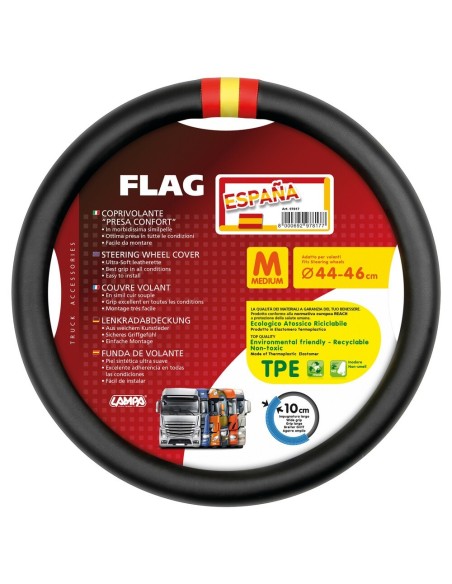 Coprivolante camion in similpelle Flag Espana taglia M 44 46cm