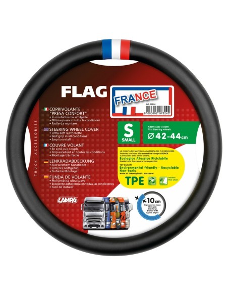 Coprivolante camion in similpelle Flag France taglia S 42 44cm