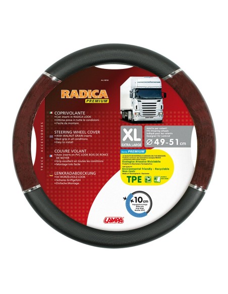 Coprivolante camion in TPE con inserti in radica look 49 51cm