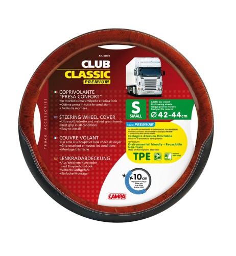 Coprivolante camion in TPE con inserti in radica look Club 42 44cm