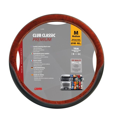 Coprivolante camion in TPE con inserti in radica look Club 44 46cm