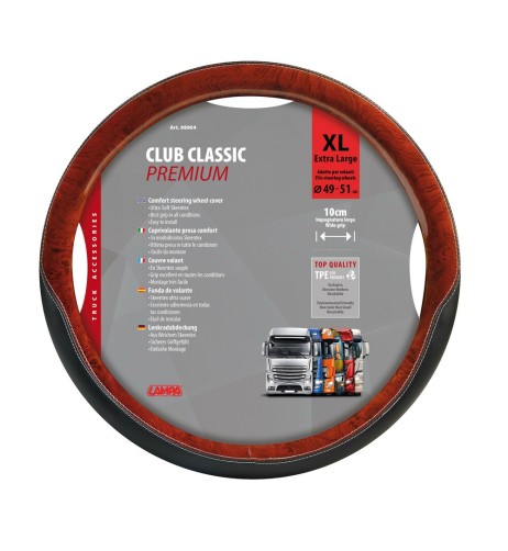 Coprivolante camion in TPE con inserti in radica look Club 49 51cm