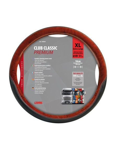 Coprivolante camion in TPE con inserti in radica look Club 49 51cm
