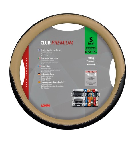 Coprivolante camion in TPE similpelle beige Club Premium 42 44cm