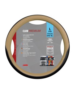 Coprivolante camion in TPE similpelle beige Club Premium 46 48cm