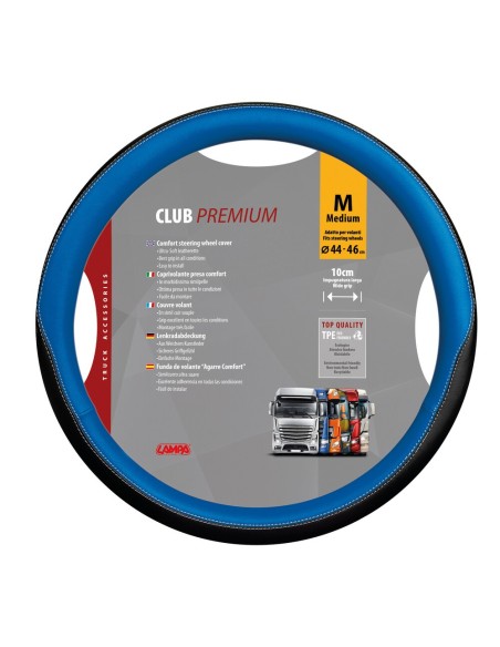 Coprivolante camion in TPE similpelle Blu Club Premium 44 46cm