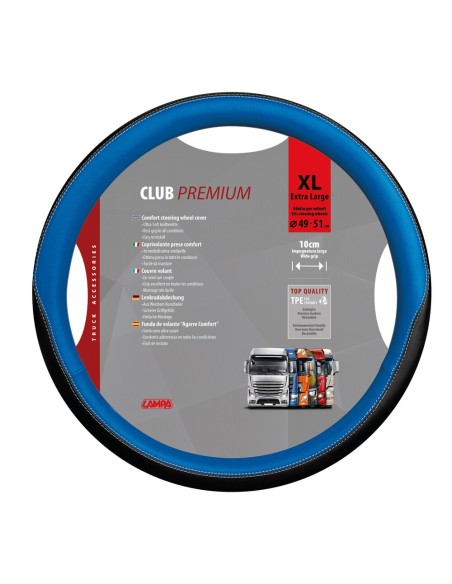 Coprivolante camion in TPE similpelle Blu Club Premium 49 51cm