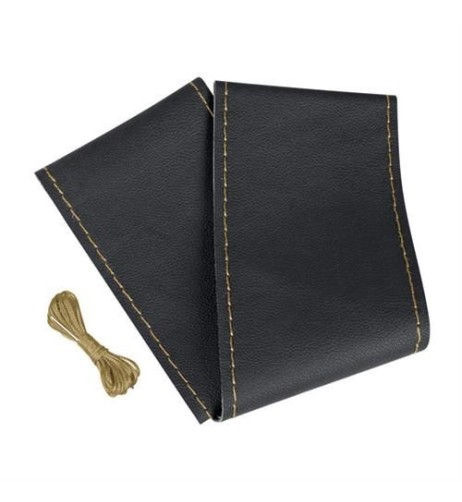 Coprivolante camion Premium Truck in pelle nera beige da cucire 44 46cm