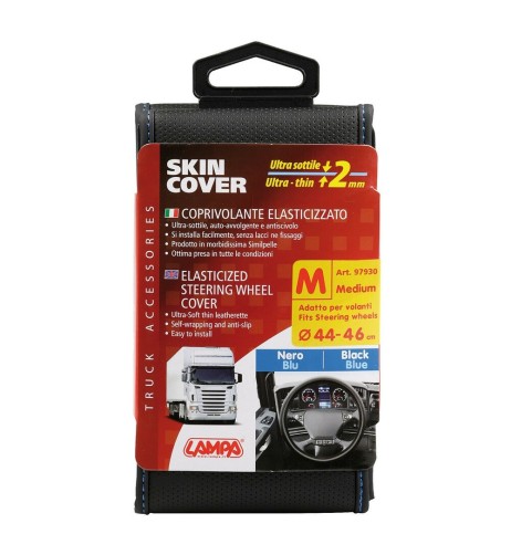 Coprivolante elasticizzato Camion ultra sottile Nero Blu 44 46cm
