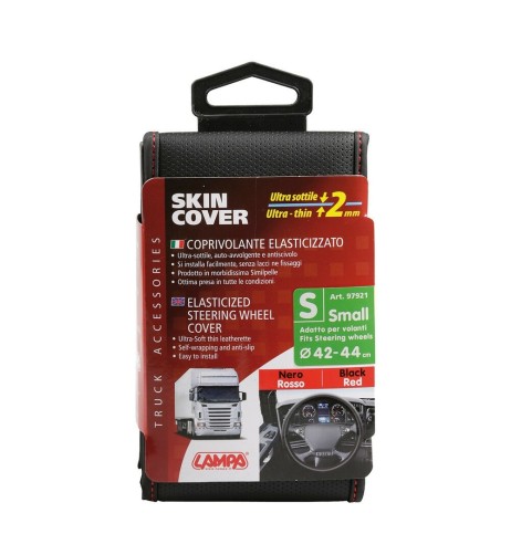 Coprivolante elasticizzato Camion ultra sottile Nero Rosso 42 44cm