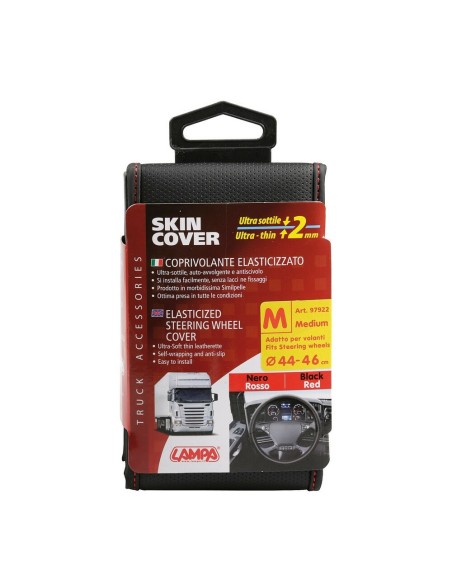 Coprivolante elasticizzato Camion ultra sottile Nero Rosso 44 46cm