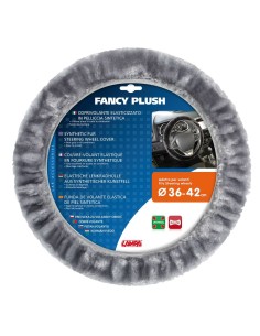 Coprivolante elasticizzato in pelliccia sintetica 36 42cm Grigio