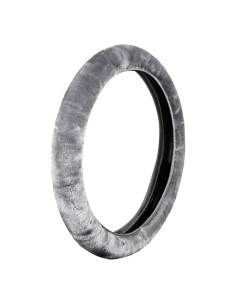Coprivolante elasticizzato in pelliccia sintetica 36 42cm Grigio 2