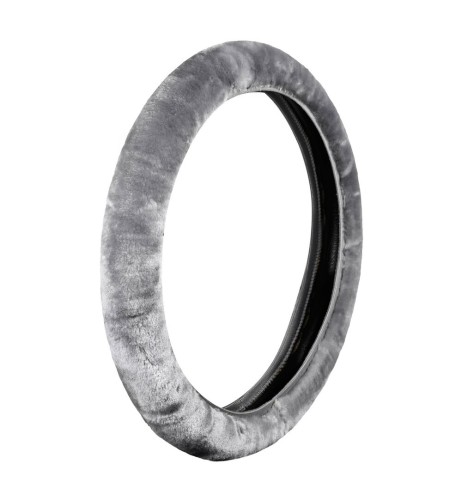 Coprivolante elasticizzato in pelliccia sintetica 36 42cm Grigio