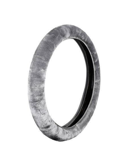 Coprivolante elasticizzato in pelliccia sintetica 36 42cm Grigio