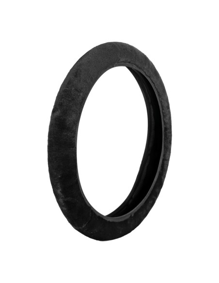 Coprivolante elasticizzato in pelliccia sintetica 36 42cm Nero 