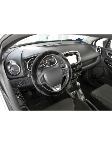 Coprivolante elasticizzato in pelliccia sintetica 36 42cm Nero 