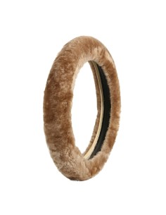 Coprivolante elasticizzato in vera pelliccia di montone 36 42cm Naturale 2