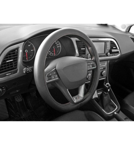 Coprivolante elasticizzato ultra sottile Nero Rosso 35 37cm