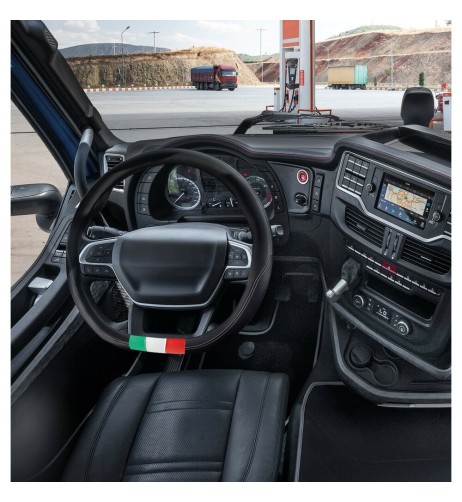 Coprivolante Flag Italia su misura Iveco S Way dal 2019