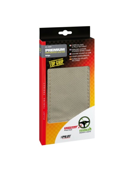 Coprivolante in pelle da cucire mod Premium II volante da 37 39cm Beige