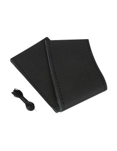 Coprivolante in pelle da cucire mod Premium II volante da 37 39cm Nero 2