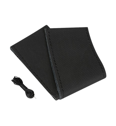 Coprivolante in pelle da cucire mod Premium II volante da 37 39cm Nero