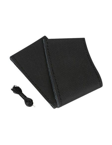 Coprivolante in pelle da cucire mod Premium II volante da 37 39cm Nero