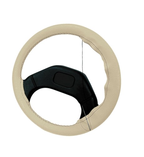 Coprivolante in pelle da cucire mod Premium volante da 37 39cm Beige