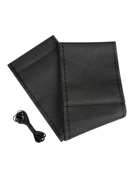 Coprivolante in pelle da cucire mod Sport volante da 37 39cm Nero