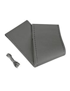 Coprivolante in pelle da cucire mod Standard volante da 37 39cm Grigio