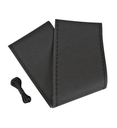 Coprivolante in pelle da cucire mod Standard volante da 37 39cm Nero