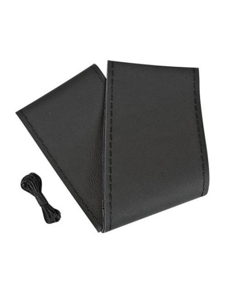 Coprivolante in pelle da cucire mod Standard volante da 37 39cm Nero