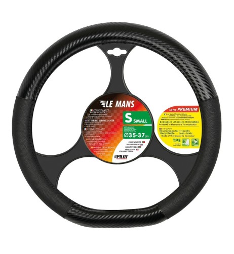 Coprivolante per volanti sportivi in Similpelle carbon 35 37cm