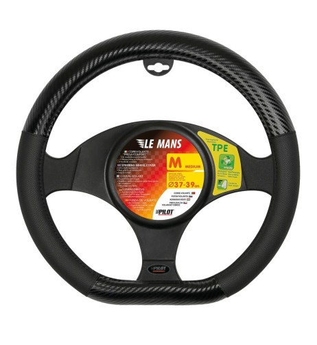 Coprivolante per volanti sportivi in Similpelle carbon 37 39cm