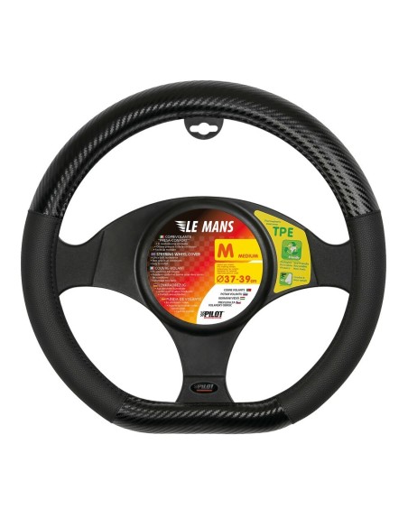 Coprivolante per volanti sportivi in Similpelle carbon 37 39cm