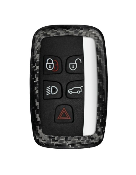 Cover in vera fibra di carbonio per chiavi auto Jaguar Land Rover 1