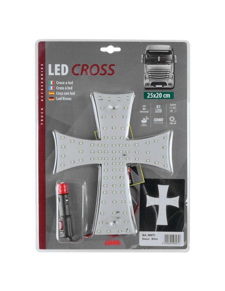 Croce a Led 24V per Camion Bianco
