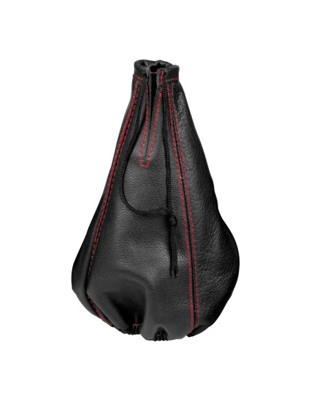 Cuffia leva cambio universale sport PILOT in pelle naturale Rosso