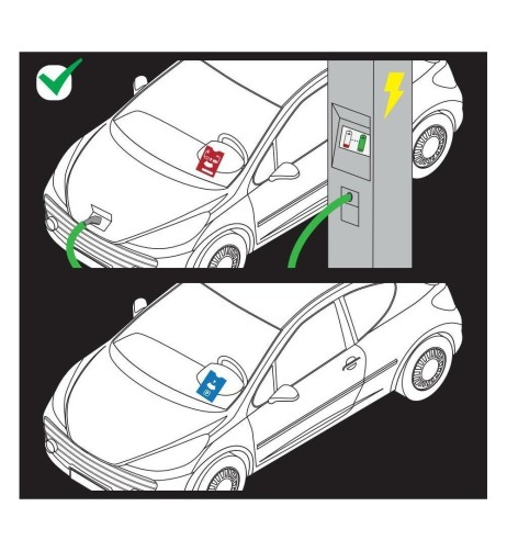 Disco orario Fine ricarica prevista vetture elettriche