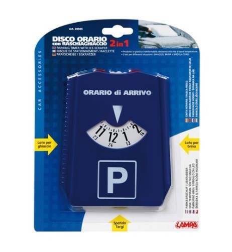 Disco orario Raschiaghiaccio 2 in 1