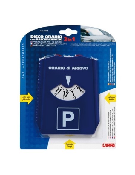 Disco orario Raschiaghiaccio 2 in 1