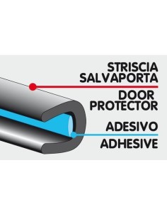 Dispenser 100pz Guarnizioni salvaporta auto Nero 2