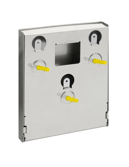 Dispenser in acciaio inox con serratura per guanti monouso