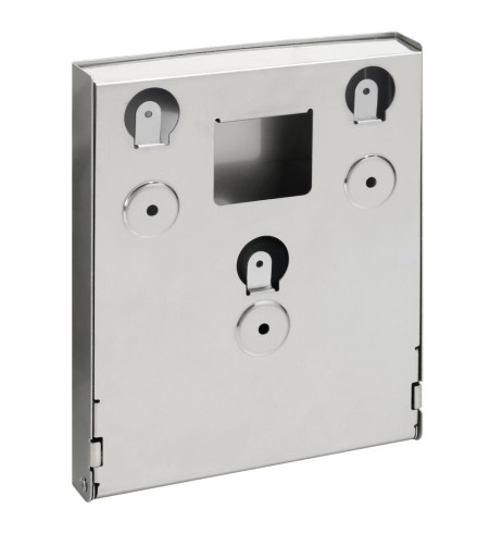 Dispenser in acciaio inox con serratura per guanti monouso