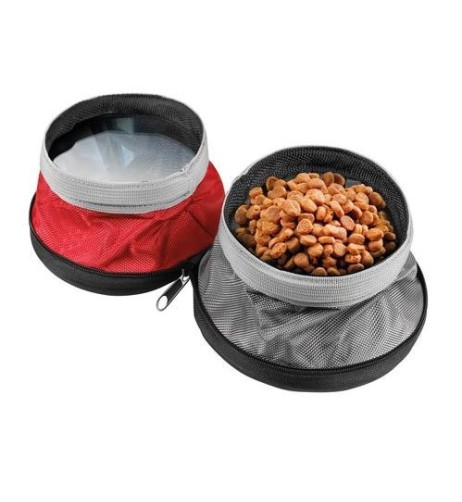 Doppia ciotola da viaggio richiudibile per animali