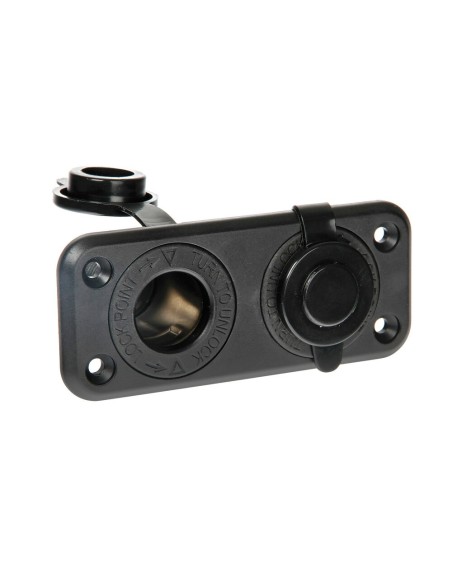 Doppia presa di corrente standard ad incasso 12 24V max 20A