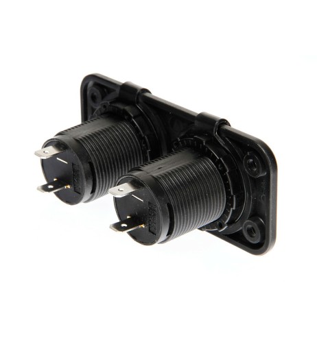 Doppia presa accendisigari impermeabile 12 24V max 20A