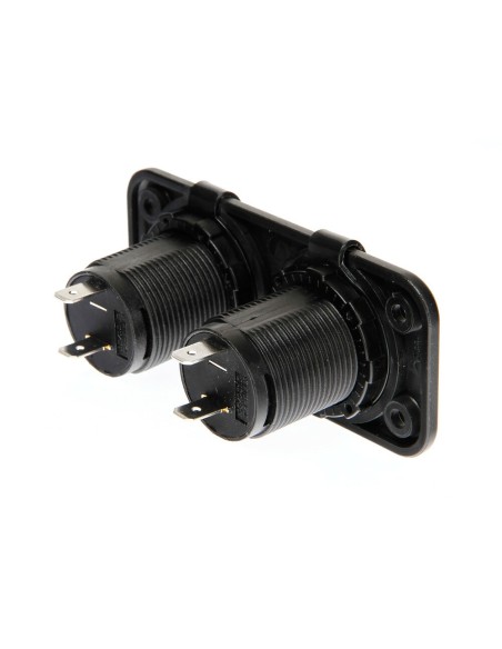 Doppia presa di corrente standard ad incasso 12 24V max 20A